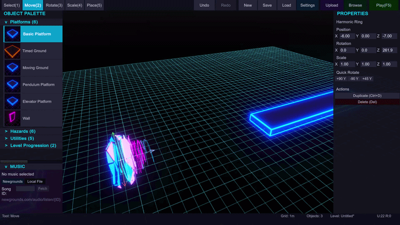Level editor preview